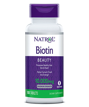 بيوتين Natrol 10000 للشعر